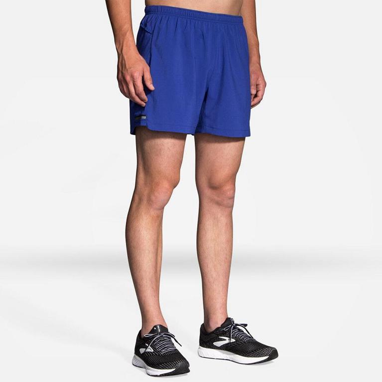 Brooks Sherpa 5 - Mens Running Shorts - Blue (06875COSW)